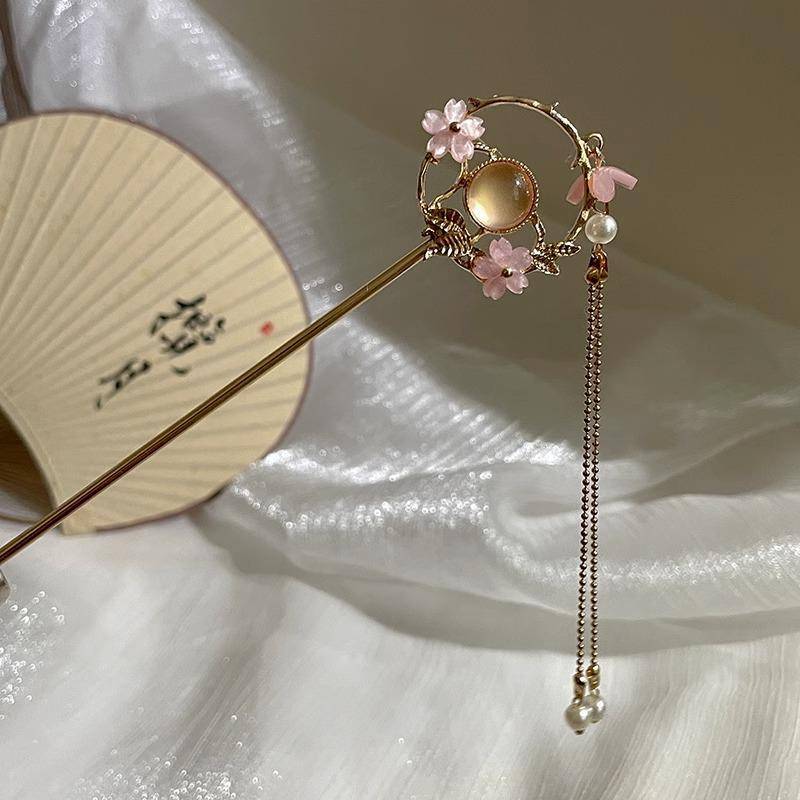 Elegante Retro Quasten Haarnadel für Hanfu Hochsteckfrisur - Damen Metall Haarspange im chinesischen Stil von Joom DACH