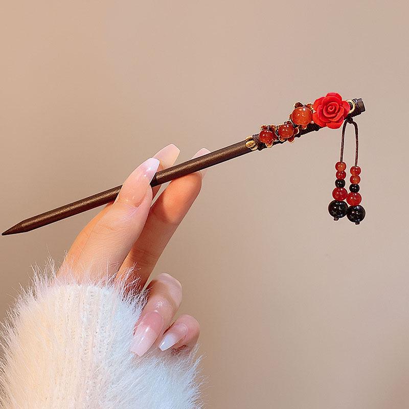 Elegante Retro Quasten Haarnadel für Hanfu Hochsteckfrisur - Damen Metall Haarspange im chinesischen Stil von Joom DACH