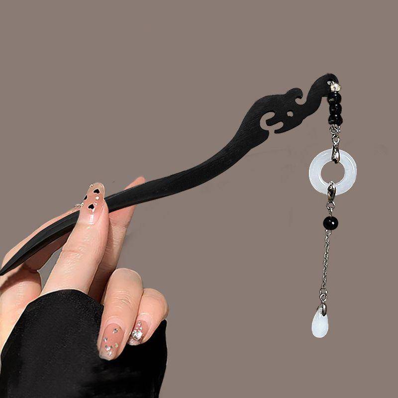 Elegante Retro Quasten Haarnadel für Hanfu Hochsteckfrisur - Damen Metall Haarspange im chinesischen Stil von Joom DACH