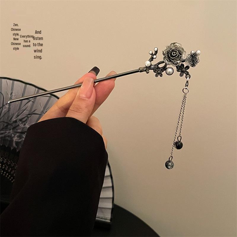 Elegante Retro Quasten Haarnadel für Hanfu Hochsteckfrisur - Damen Metall Haarspange im chinesischen Stil von Joom DACH