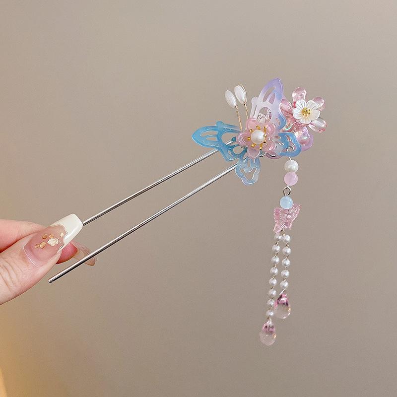 Elegante Retro Quasten Haarnadel für Hanfu Hochsteckfrisur - Damen Metall Haarspange im chinesischen Stil von Joom DACH