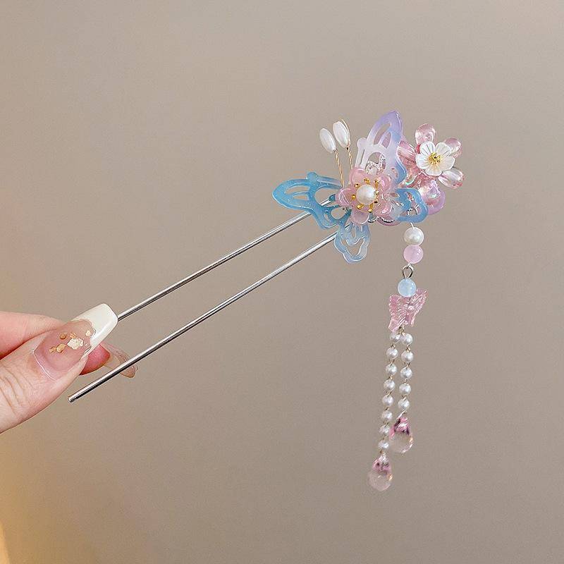 Elegante Retro Quasten Haarnadel für Hanfu Hochsteckfrisur - Damen Metall Haarspange im chinesischen Stil von Joom DACH