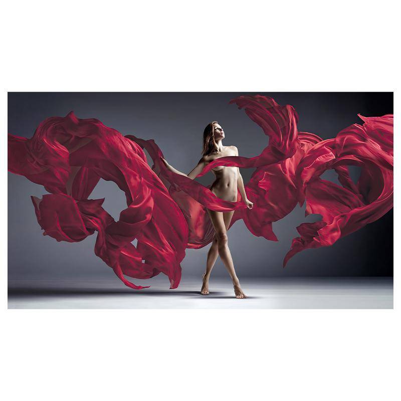 Elegante tanzende moderne Kunst Frau Körperkunst Ölgemälde Leinwand Malerei Cuadros Hintergrund Wanddekoration 50x100cm von Joom DACH