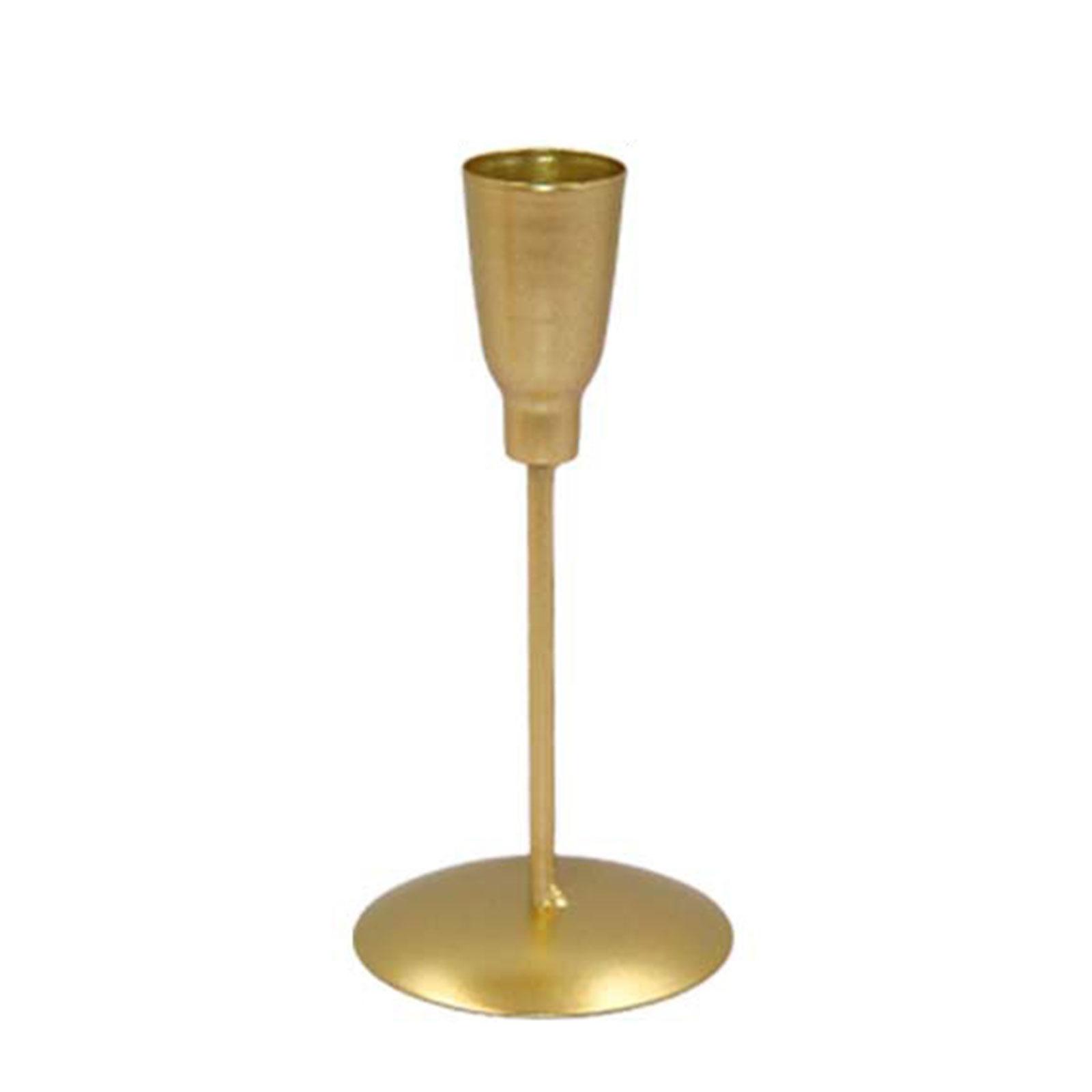 Eleganter Metall-Kerzenhalter Nordische Stile Dekorativer Eisen Kegelförmiger Kerzenständer Leuchter für Heimtisch Mittelstücke C von Joom DACH