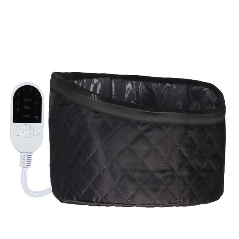 Elektrische Haar-Heizkappe, thermische Behandlung, Dampfgarer, Haar-Spa-Kappe, Haarpflege-Hut für Frauen zu Hause schwarz von Joom DACH