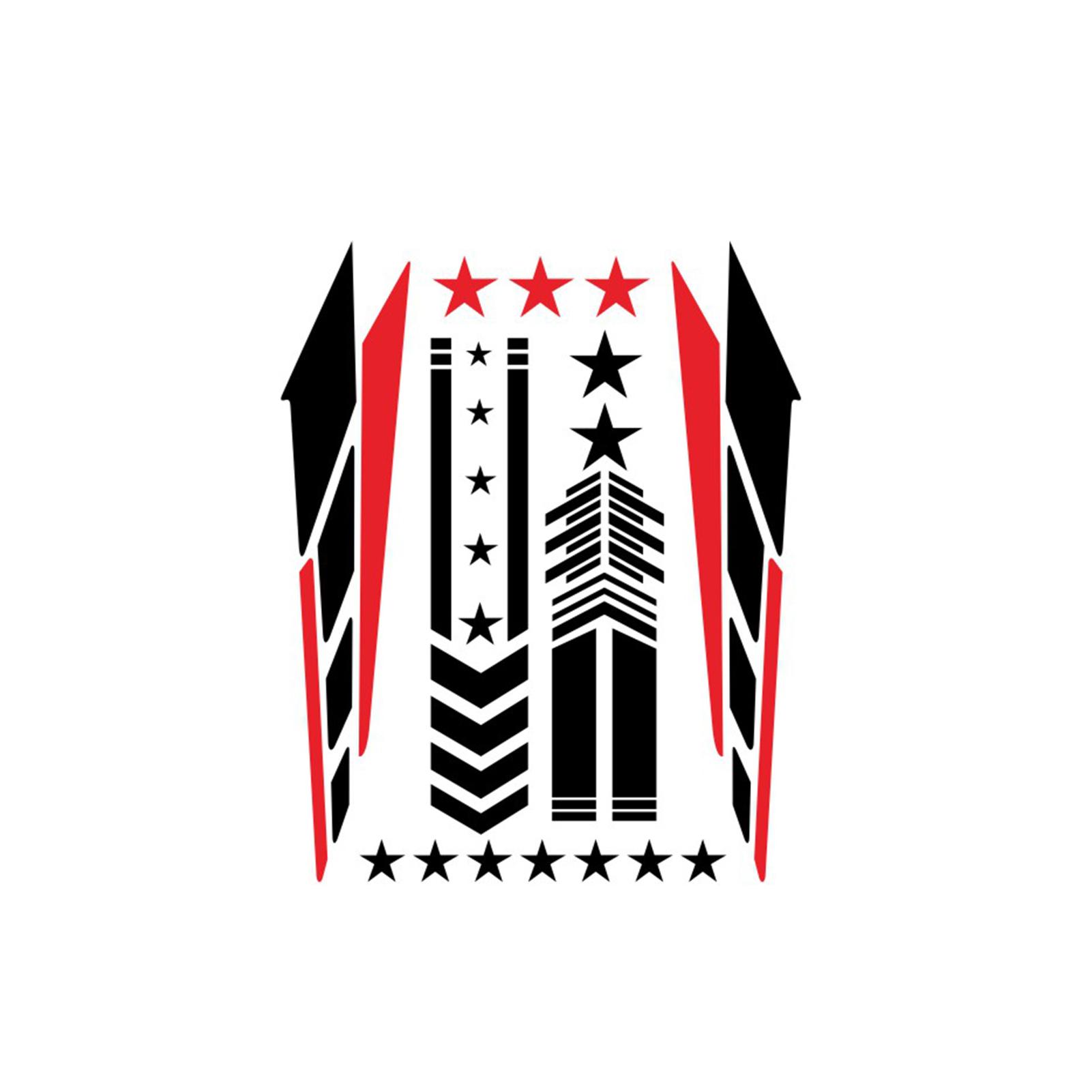 Elektrische Motorrad Streifen Pfeil Aufkleber Set Fender Paste Wasserdicht Ölbeständiges Klebeband Aufkleber Kraftstoff bunt von Joom DACH