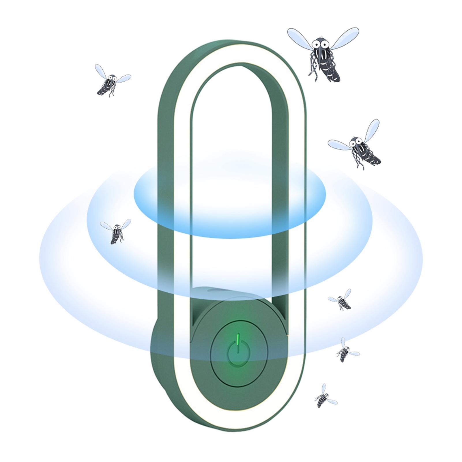 Elektrische Mückenlampe, Ultraschall-Schädlingsbekämpfung mit LED-Nachtlicht, Wand-Mückenvernichter grün von Joom DACH