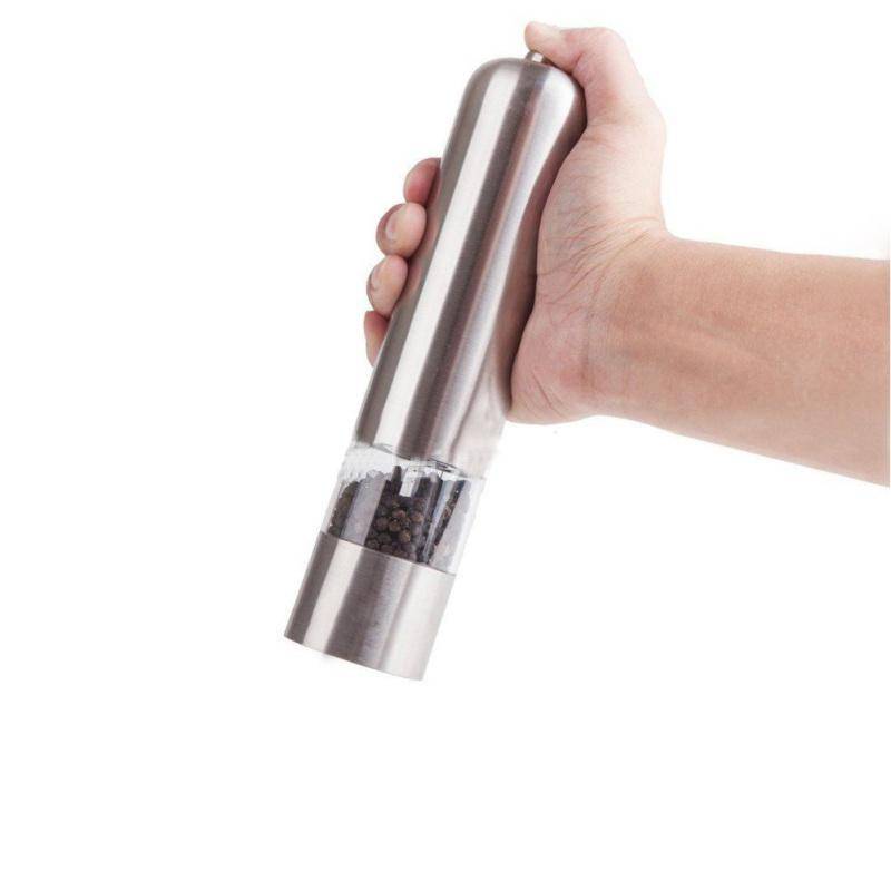 Elektrische Pfeffermühle aus Edelstahl, Salz- oder Pfeffermühle für die Küche zu Hause 1pc von Joom DACH