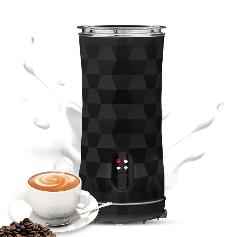Elektrischer Milchaufschäumer 4-in-1 400W Automatischer Heiß- und Kaltschaumbereiter und Milchwärmer für Latte / US Plug schwarz von Joom DACH
