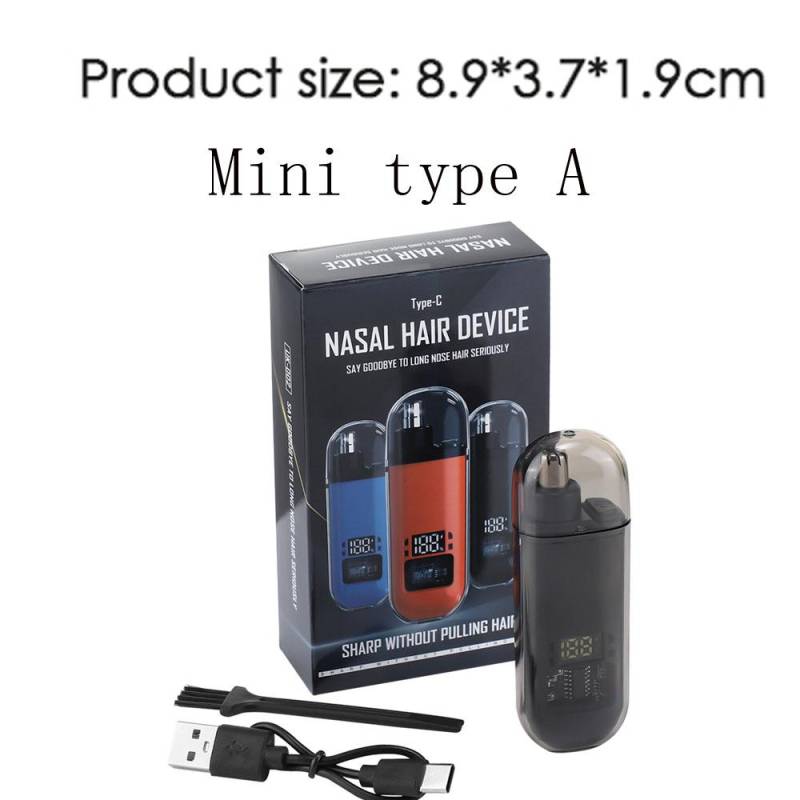 Elektrischer Nasenhaartrimmer für Männer Frauen Hochgeschwindigkeitsmotor Haarentferner Lippen Augenbrauen Rasierer R-Typ Schneidkopf Trimmer für Nase von Joom DACH