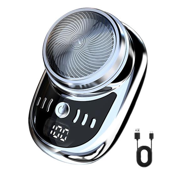 Elektrischer Rasierer für Männer, Akku-Display, USB-aufladbar, Mini-Rotationsrasierer, tragbar, kabellos, Haar- und Bartschneider, Entferner, Werkzeug, Geschenk für Vater und Freund Elektrischer Rasierer für Männer, Akku-Display, USB-aufladbar, Mini-Rotationsrasierer, tragbar, kabellos, Haar- und Bartschneider, Entferner, Werkzeug, Geschenk für Vater und Freund von Joom DACH