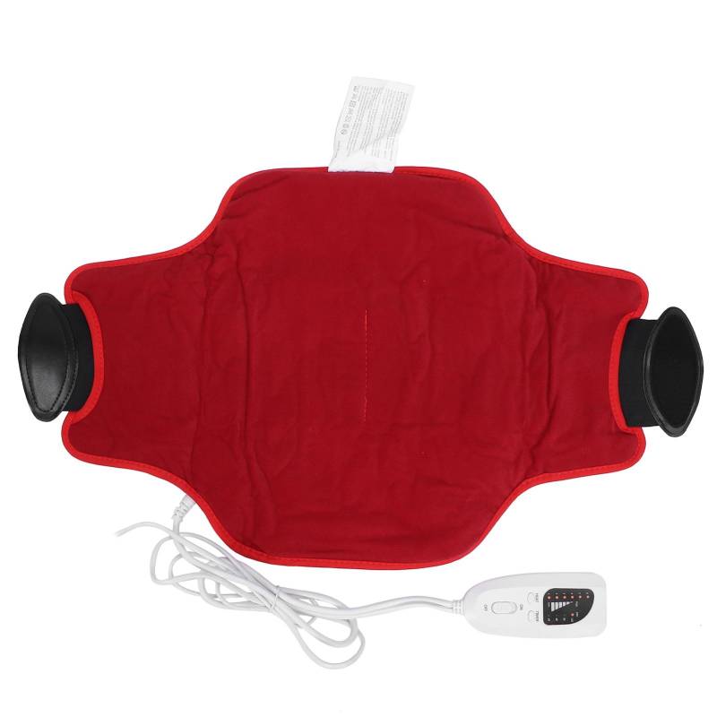 Elektrisches Taillenheizkissen Verstellbare Heißkompressentherapie Taillengürtel Wickel WeinrotUS-Stecker 110V EU PLUG von Joom DACH