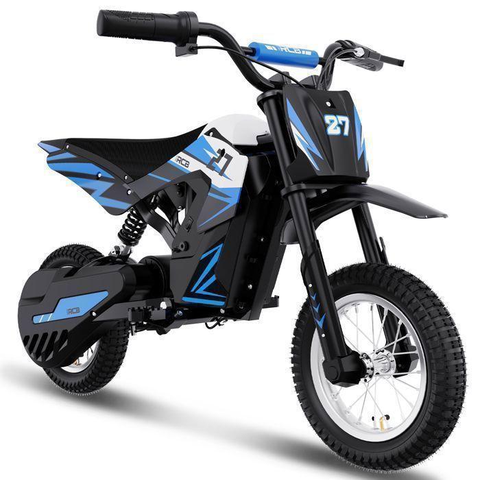 Elektro-Motorrad für Kinder RCB - Drei Geschwindigkeitsmodi - Batterie 36V/4AH - R9X Blau blau von Joom DACH