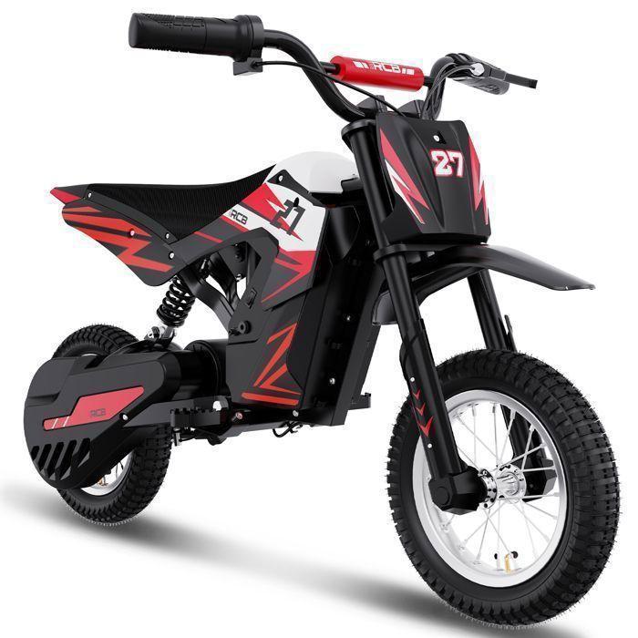 Elektro-Motorrad für Kinder RCB - Drei Geschwindigkeitsmodi - Batterie 36V/4AH - R9X Rot rot von Joom DACH