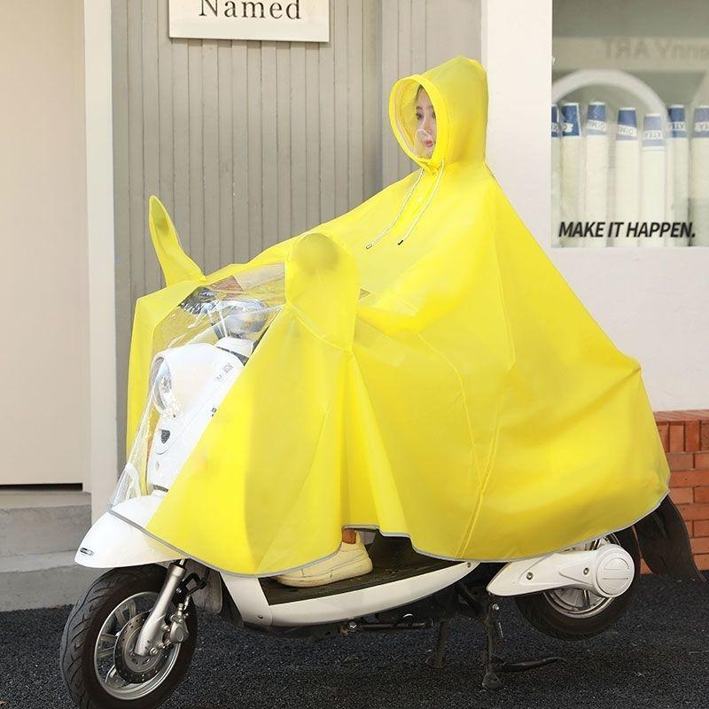 Elektroauto-Regenmäntel für Männer und Frauen, vergrößerte Regenmasken, Ganzkörper-Regensturmschutz durch batteriebetriebene Fahrrad-Regenmäntel 2XL gelb von Joom DACH