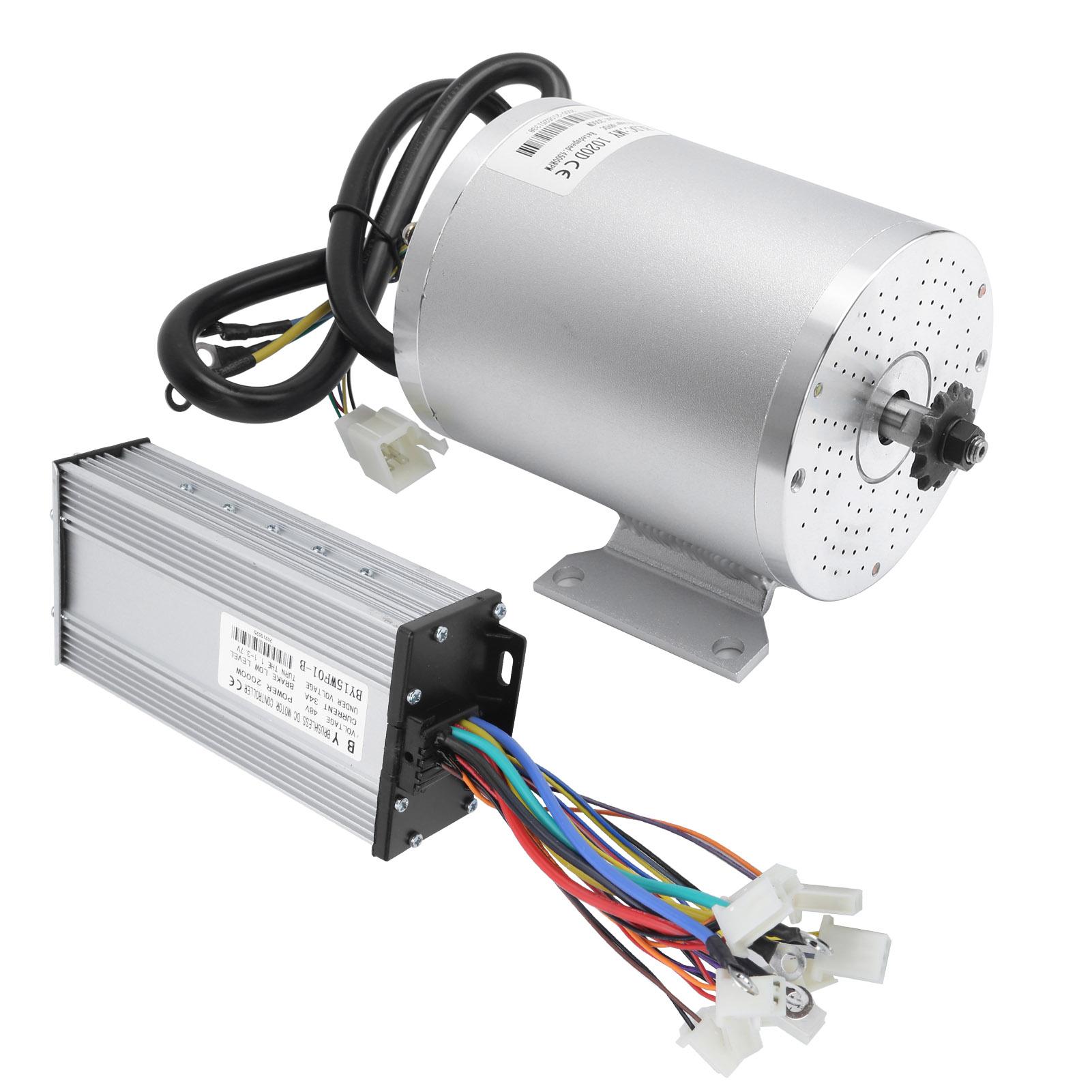 Elektromotor 48V 2000W Bürstenloser Motorcontroller Reverse Twist Throttle Gear Switch Kit von Joom DACH