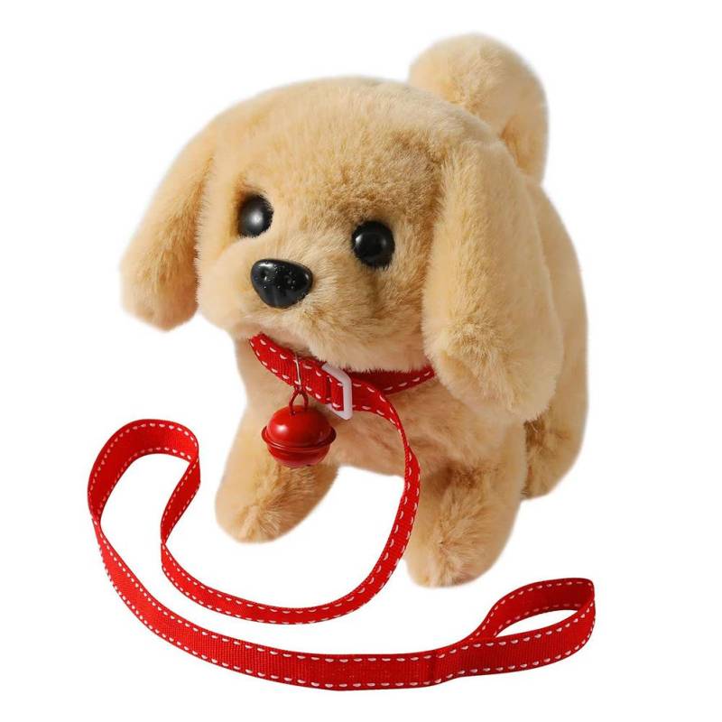 Elektronischer Roboterhund Interaktives Plüschwelpenspielzeug Bellender Schwanzwedelnder Plüschtierhund Niedlicher Laufender Hund für Kinder Alter 3 4 5 6 von Joom DACH