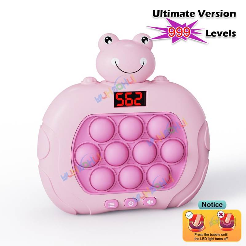 Elektronisches Pop-Quick-Push-Spielkonsolenspielzeug der Stufe 999 mit LED-Anzeigebildschirm, geeignet für Zappelspielzeug für Erwachsene und Kinder, Weihnachtsgeschenk von Joom DACH