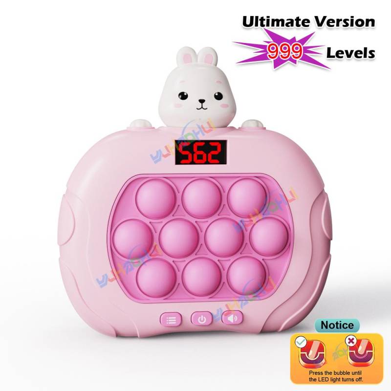 Elektronisches Pop-Quick-Push-Spielkonsolenspielzeug der Stufe 999 mit LED-Anzeigebildschirm, geeignet für Zappelspielzeug für Erwachsene und Kinder, Weihnachtsgeschenk von Joom DACH