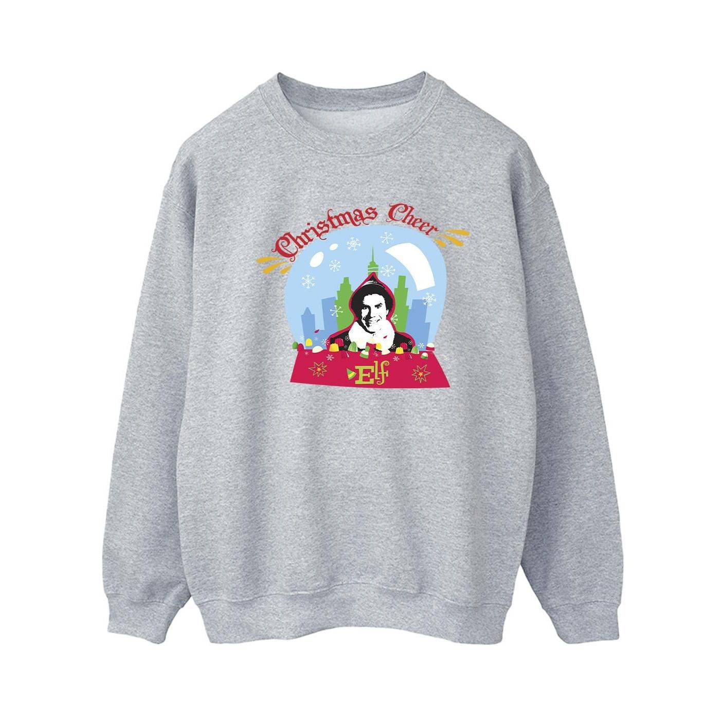 Elf Damen/Damen Weihnachts-Schneekugel-Sweatshirt M grau Elf Damen/Damen Weihnachts-Schneekugel-Sweatshirt M grau von Joom DACH