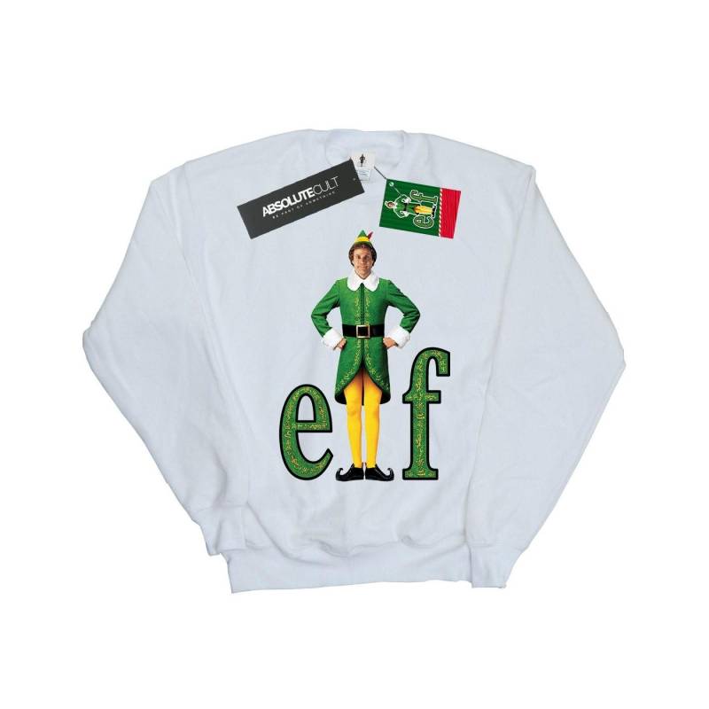 Elf Girls Buddy Logo Sweatshirt 9-11 Years weiß von Joom DACH