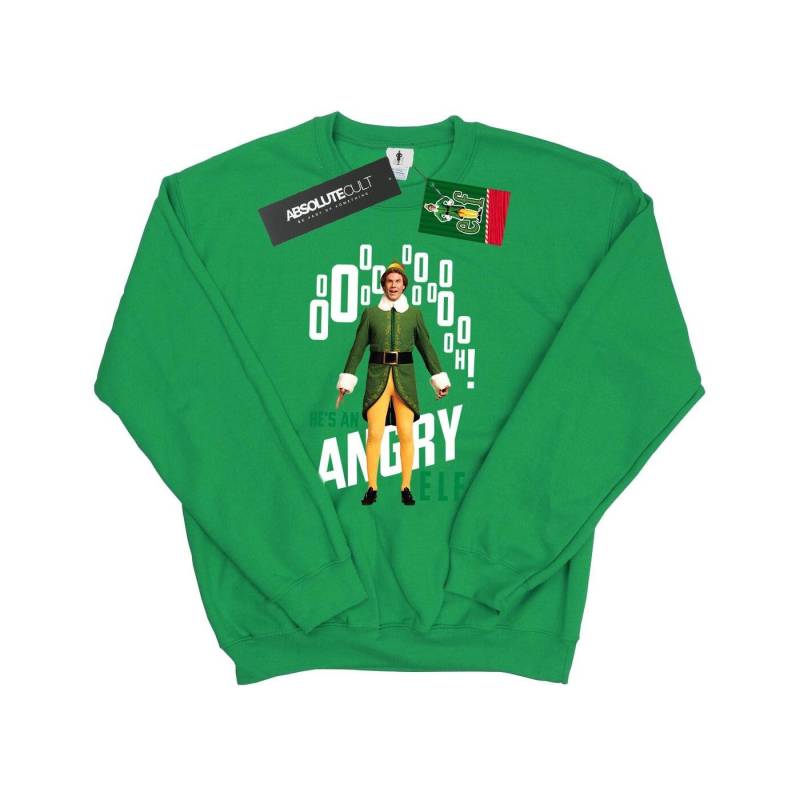Elf Herren-Sweatshirt „Angry Elf“. L waldgrün von Joom DACH
