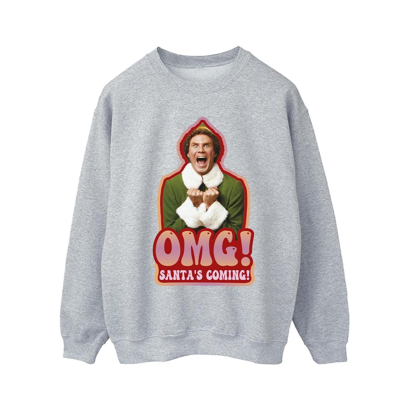 Elf Herren-Sweatshirt „Santa's Coming“. XXL grau Elf Herren-Sweatshirt „Santa's Coming“. XXL grau von Joom DACH