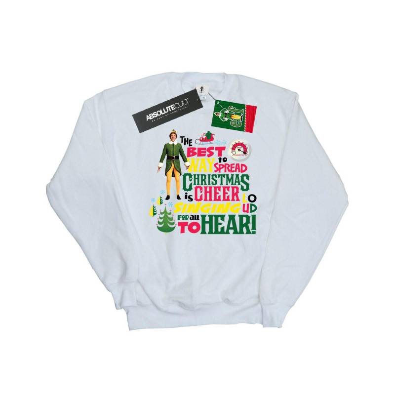 Elfen-Mädchen-Weihnachts-Cheer-Sweatshirt 12-13 weiß von Joom DACH