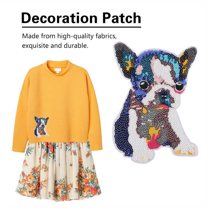 Gesticktes Aufnäher Applikation Dekoration Patch Kleidung DIY Bastelzubehör (#5 Hund) von Joom DACH