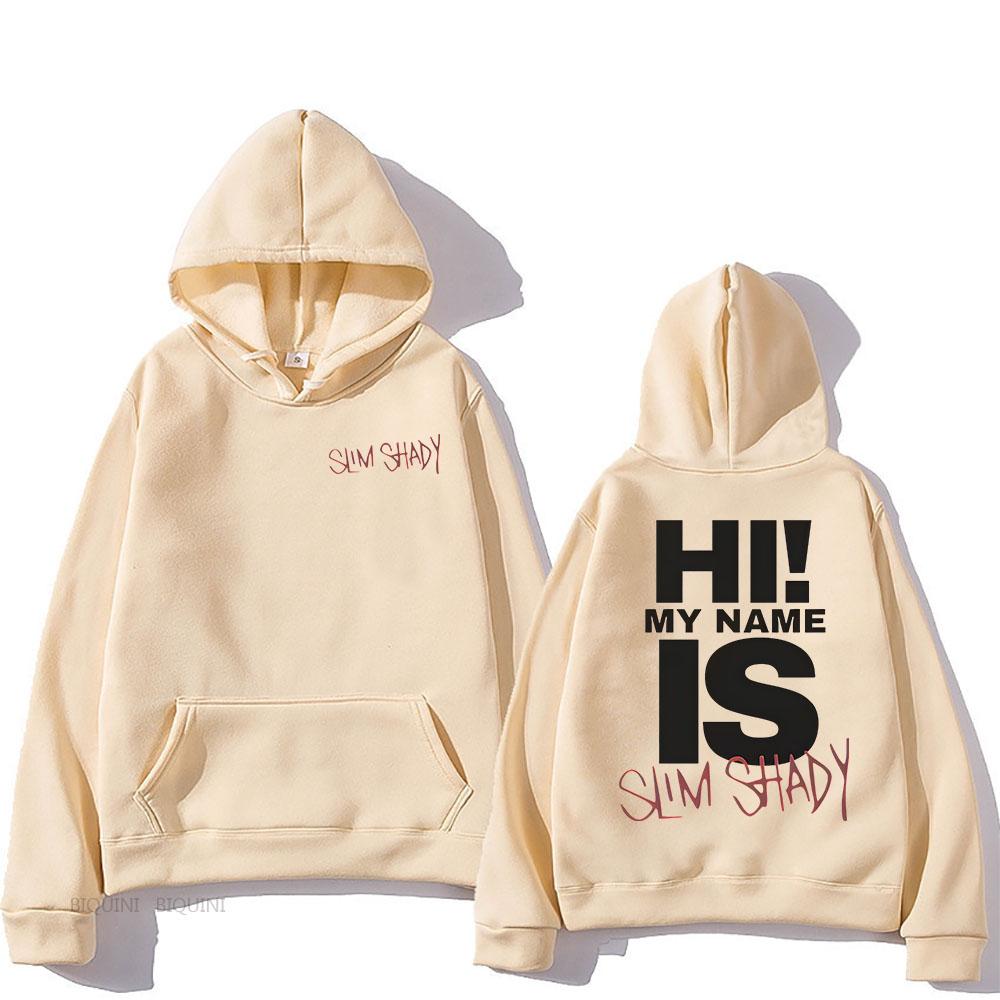 Eminem Slim Shady Hoodies Sudaderas Con Capucha Langarm Männer Frauen Sweatshirts mit Kapuze Sudaderas Fleece Unisex Pullover S khaki von Joom DACH
