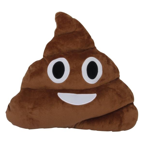 Emoticon-Form-Kissen Happy Poop Poop-Kissen von Joom DACH