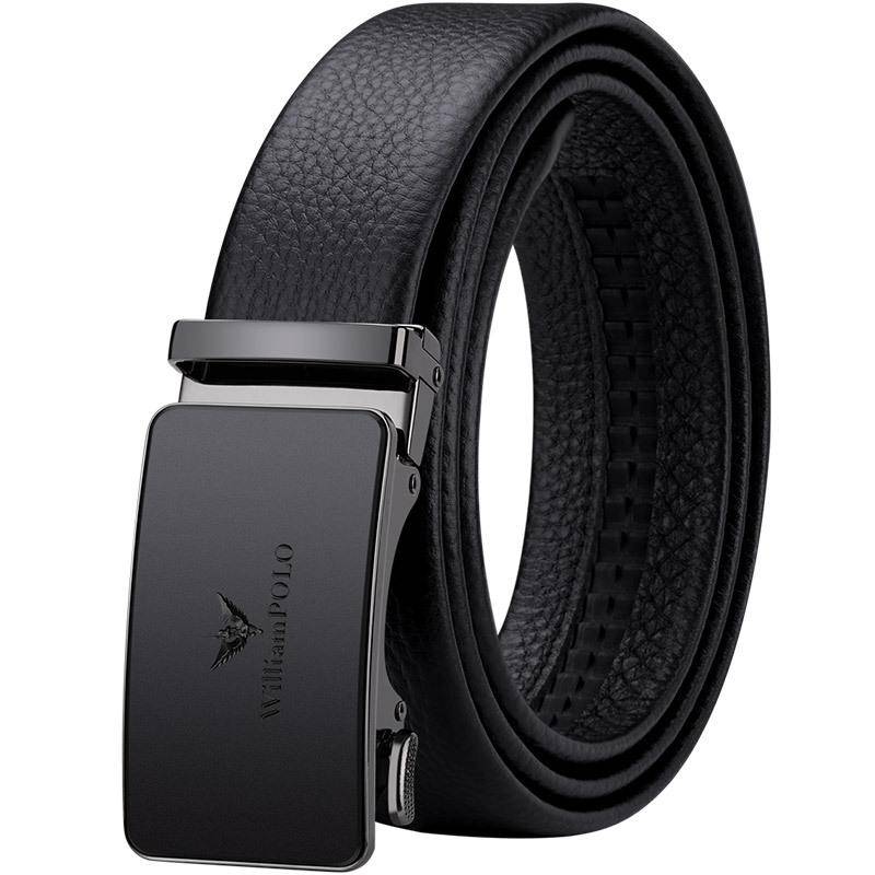 Emperor Belt Herren-Hosen aus echtem Leder mit automatischer Schnalle, reines Rindsleder, mit modischem Business-Casual-Herrengürtel 120cm von Joom DACH