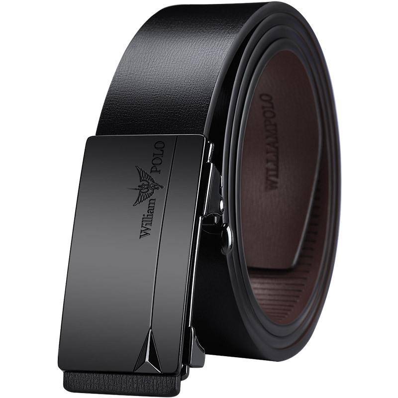 Emperor Belt Herren-Hosen aus echtem Leder mit automatischer Schnalle, reines Rindsleder, mit modischem Business-Casual-Herrengürtel 120cm von Joom DACH