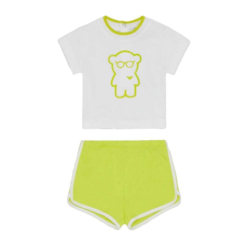 Emporio Armani Baby T-Shirt & Shorts Set 12 Months grün/weiß von Joom DACH