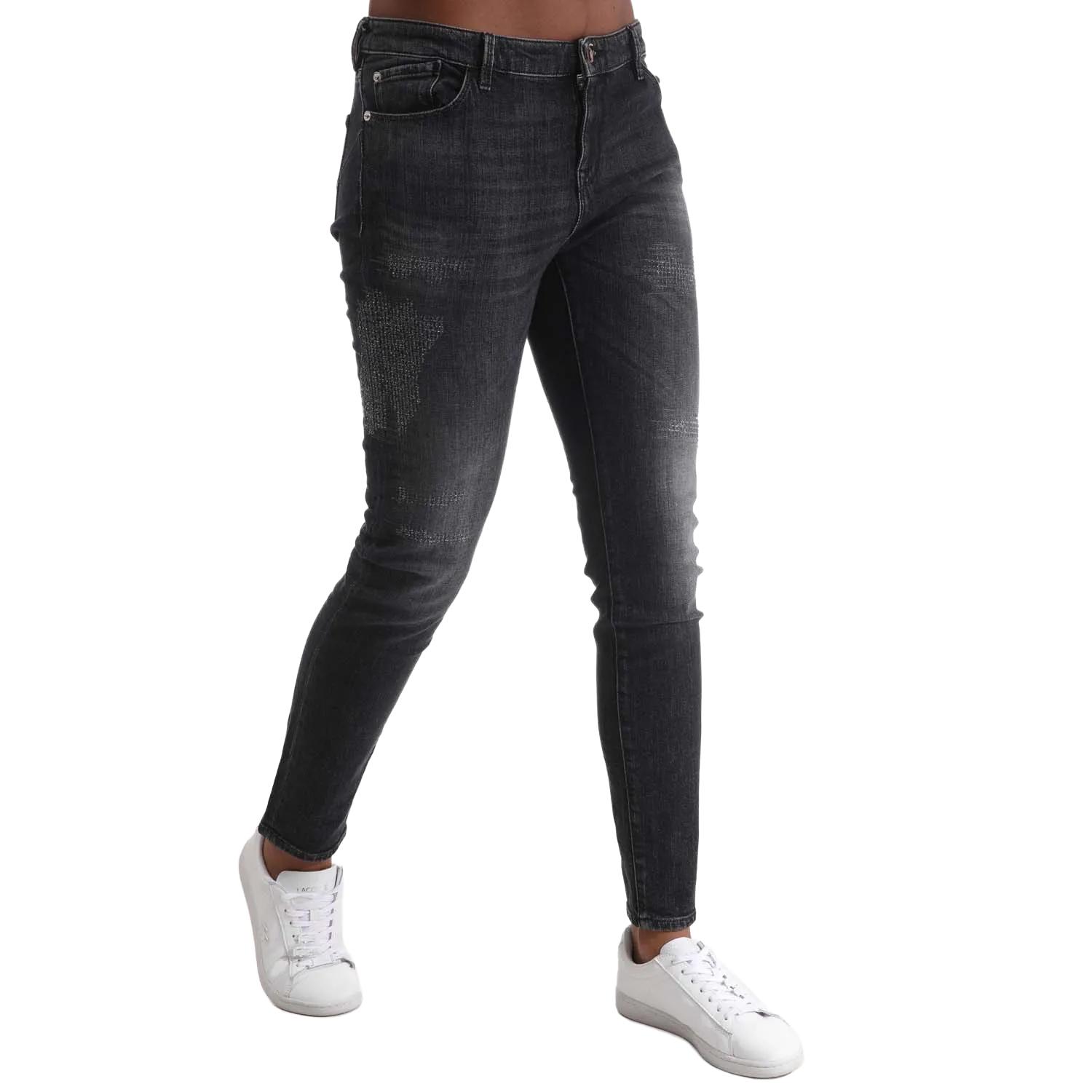 Emporio Armani Damen J23 Skinny Jeans 30R jeansblau von Joom DACH