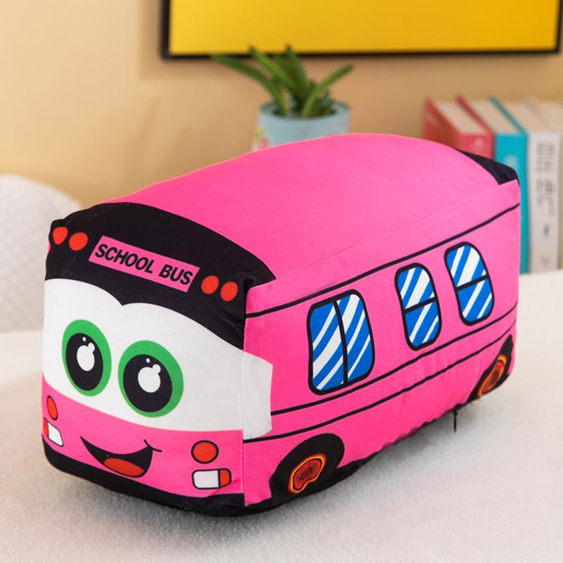 Emulational Cute School Bus Plüschtier Kissen Cartoon Künstliche Weiche Ausgestopfte Puppen Baby Kinder Geschenk Niedlich Schöne Ausgestopfte Puppen 25cm von Joom DACH