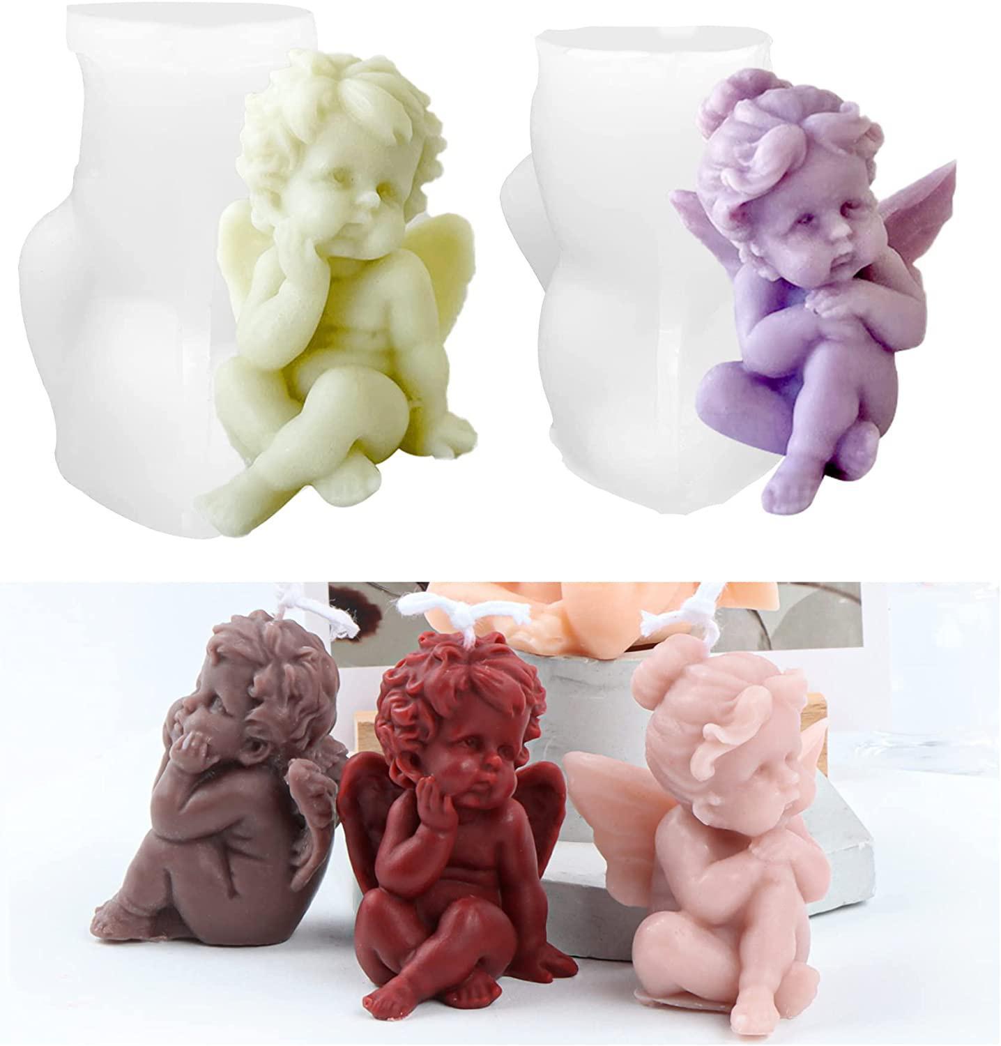 Engel Duftkerze 3D Silikonform Kuchen Schokolade Ornament Form Engel Handgemachte Seife Kerzenherstellung Harzform ZPG Style E weiß Engel Duftkerze 3D Silikonform Kuchen Schokolade Ornament Form Engel Handgemachte Seife Kerzenherstellung Harzform ZPG Style E weiß von Joom DACH