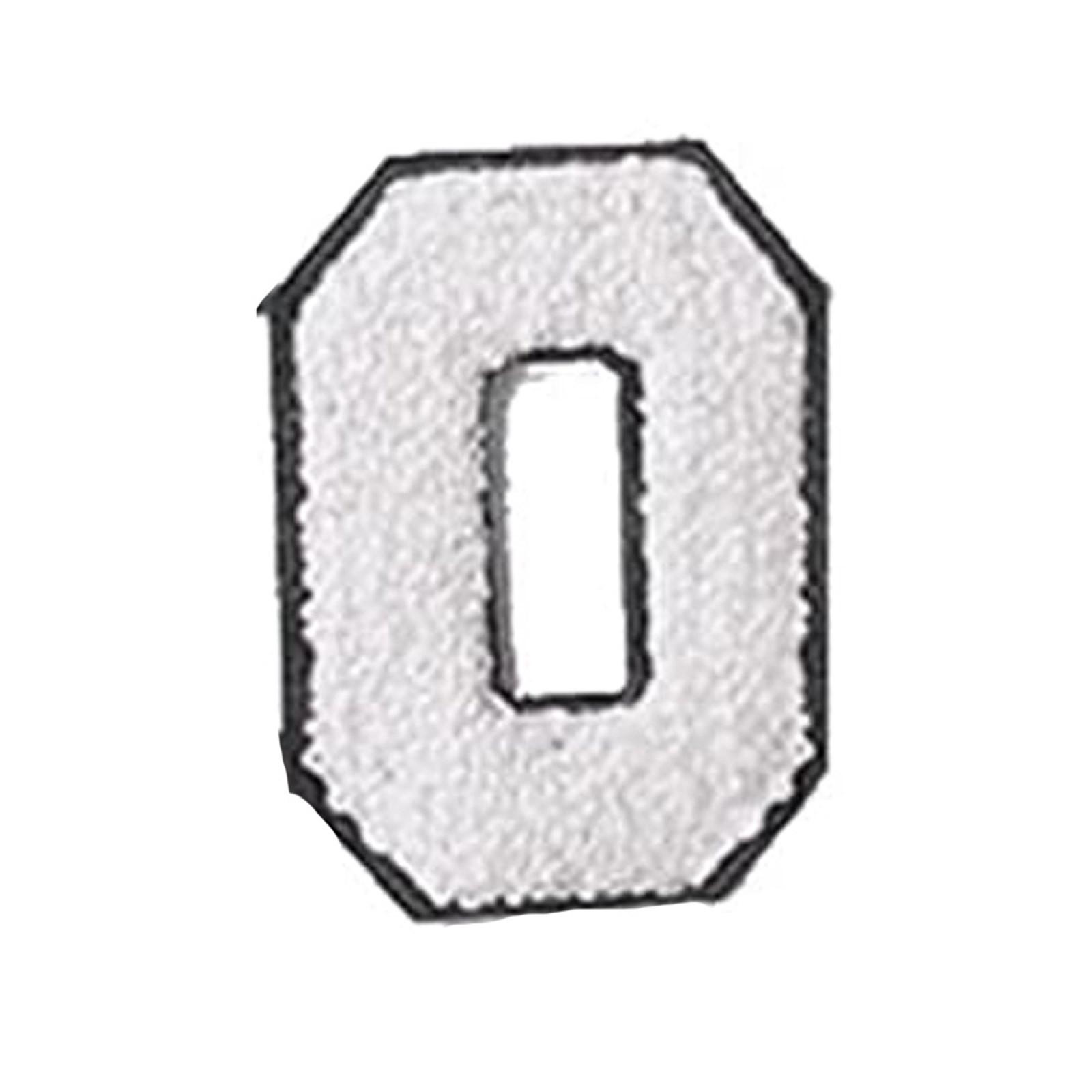 Englische Buchstaben Alphabet Handtuch bestickt Patches für Kinder Kleidung Taschen Jeans Nähen auf Zubehör DIY Name Patch Applikation O weiß von Joom DACH