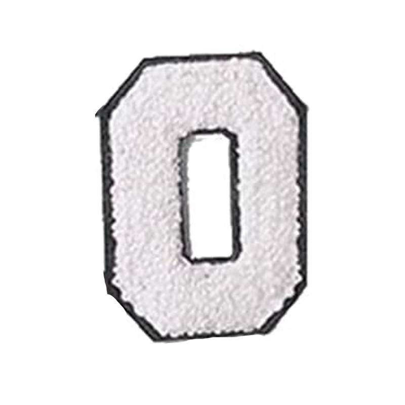 Englische Buchstaben Alphabet Handtuch bestickt Patches für Kinder Kleidung Taschen Jeans Nähen auf Zubehör DIY Name Patch Applikation O weiß von Joom DACH