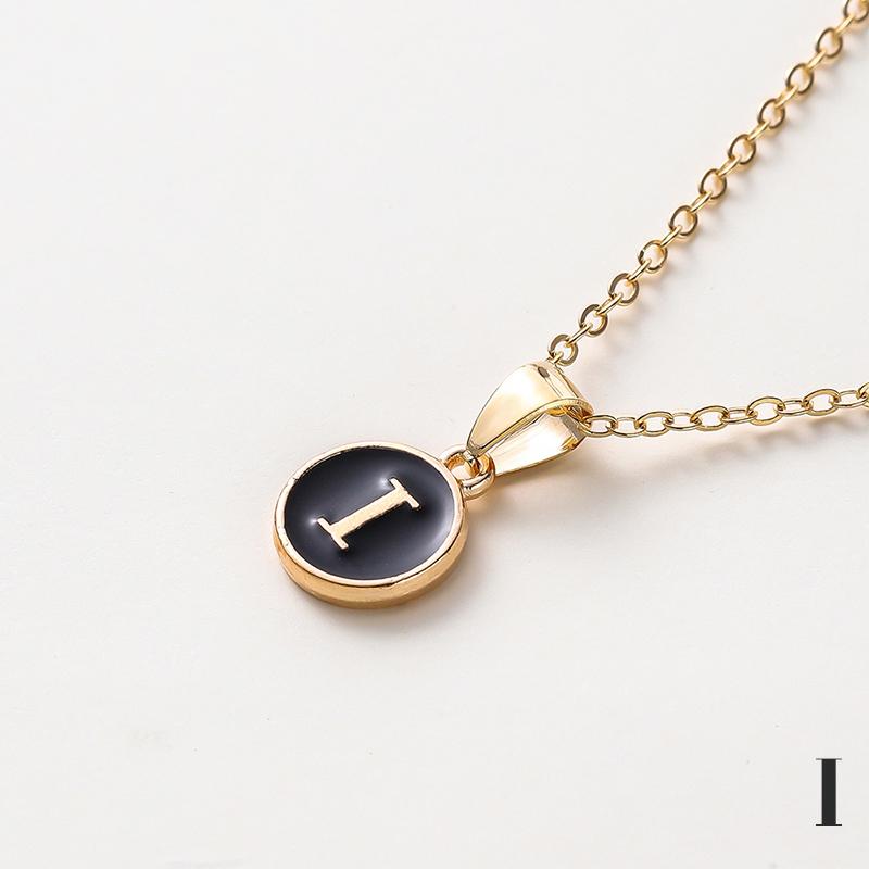Englischer Buchstabenanhänger Personalisieren Alphabetanhänger Initial A-Z Halskette Choker Ketten Schmuck Für Frauen Männer von Joom DACH
