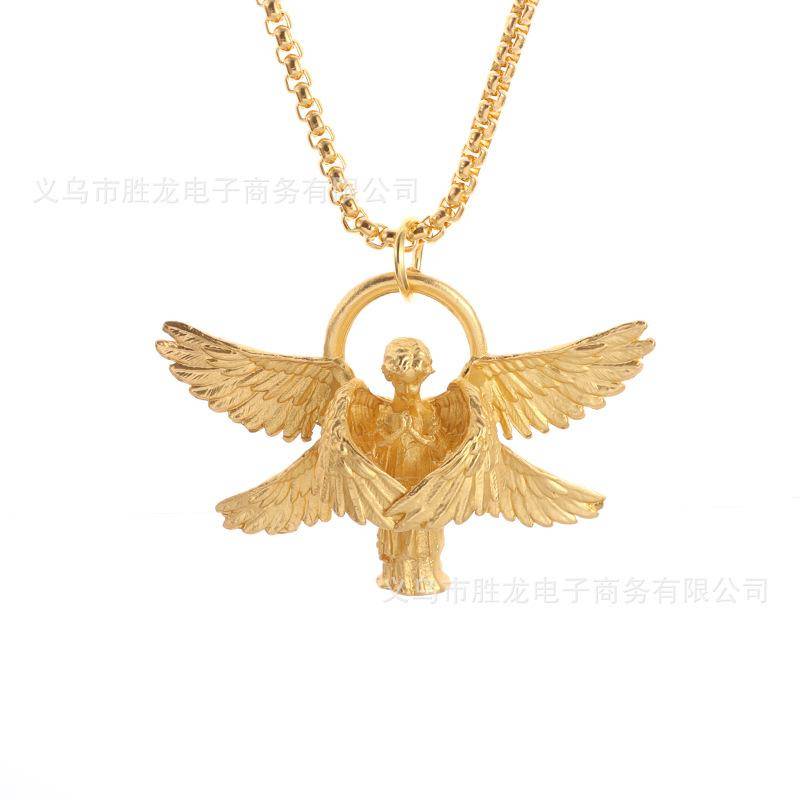 Umweltfreundliche Legierung Seraph Schmuckanhänger Personalisierte Kreative Halskette Accessoires gold von Joom DACH