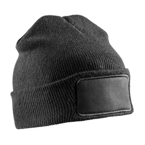 Ergebnis Winter Essentials Unisex-Erwachsene Double Knit Printer Patch Beanie One Size flaschengrün von Joom DACH