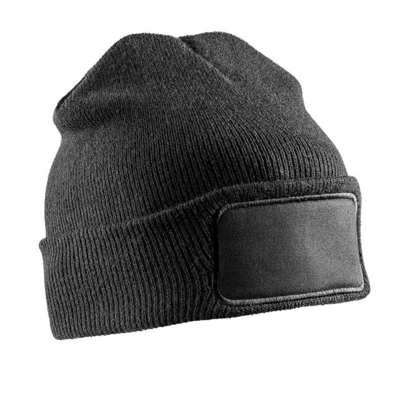 Ergebnis Winter Essentials Unisex-Erwachsene Thinsulate Printer Patch Beanie One Size schwarz von Joom DACH