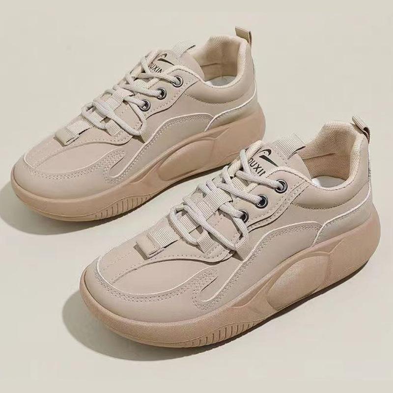 Erhöhte Sneaker Damen Frühling Neu Komfort Plateau Rutschfeste Plateauschuhe Tragbare Allround-Laufschuhe Stoßdämpfung 40 von Joom DACH