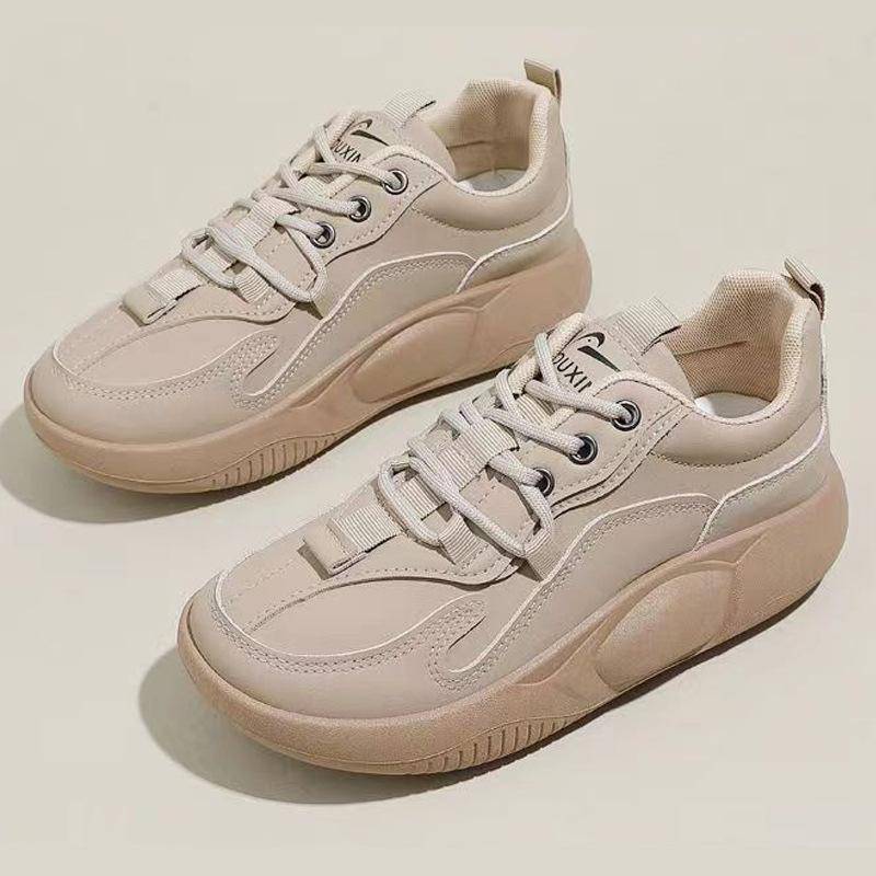 Erhöhte Sneaker Damen Frühling Neu Komfort Plateau Rutschfeste Plateauschuhe Tragbare Allround-Laufschuhe Stoßdämpfung 40 von Joom DACH