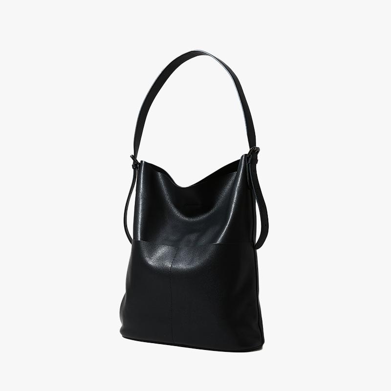 Erstklassige Leder-Tragetaschen für Herbst und Winter, Trendige Leder-Damentaschen und Damen-Umhängetaschen und Gepäck für Pendler schwarz von Joom DACH