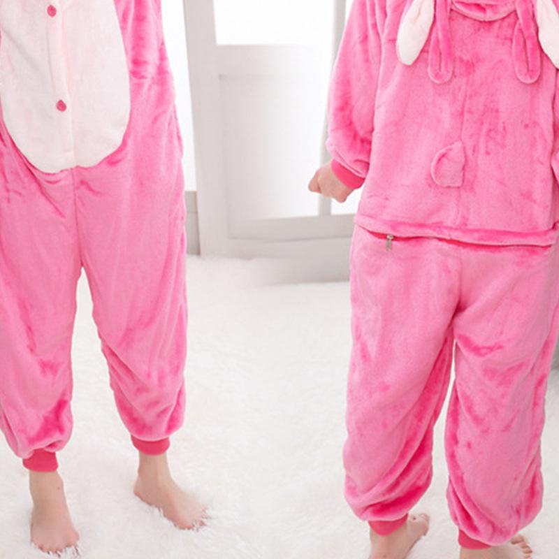 Erwachsene Flanell Cartoon Tier Blau und Rosa Interstellar Baby Einteiler Pyjamas Toilette Version Kinder Leistung Overall Geburtstagsgeschenk S rosa von Joom DACH