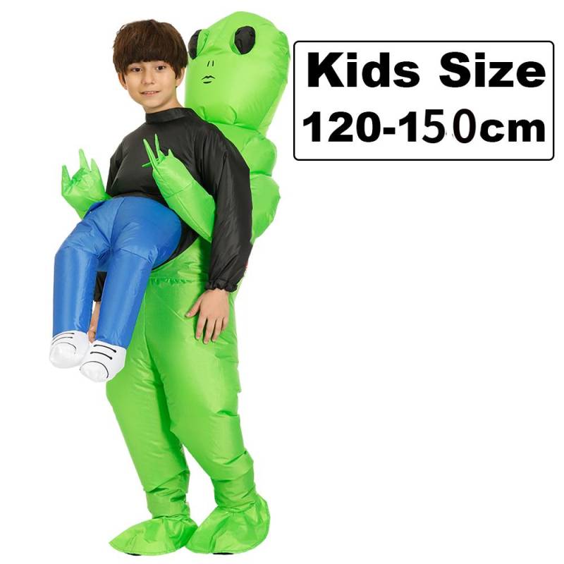 Erwachsene Kinder Alien Aufblasbares Kostüm Jungen Mädchen Party Cosplay Kostüm Lustiger Anzug Anime Kostüm Halloween Kostüm für Mann Frau Children 120-150cm von Joom DACH