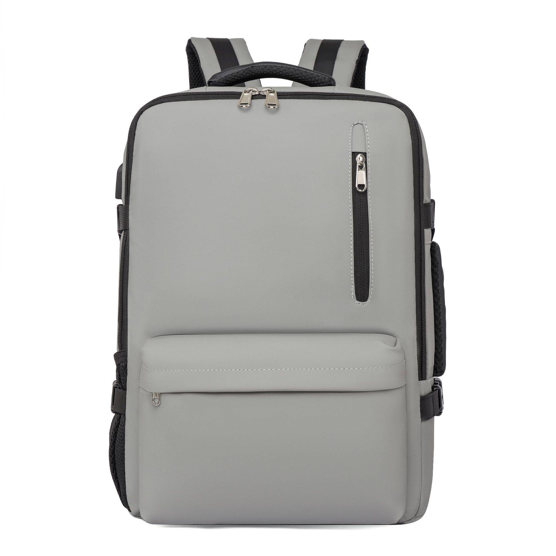 Erweiterbare Reisetasche, Herrenrucksack, Schülerschultasche mit großem Fassungsvermögen, Damen-Business-Reise-Computertasche, Reisegepäcktasche graue von Joom DACH