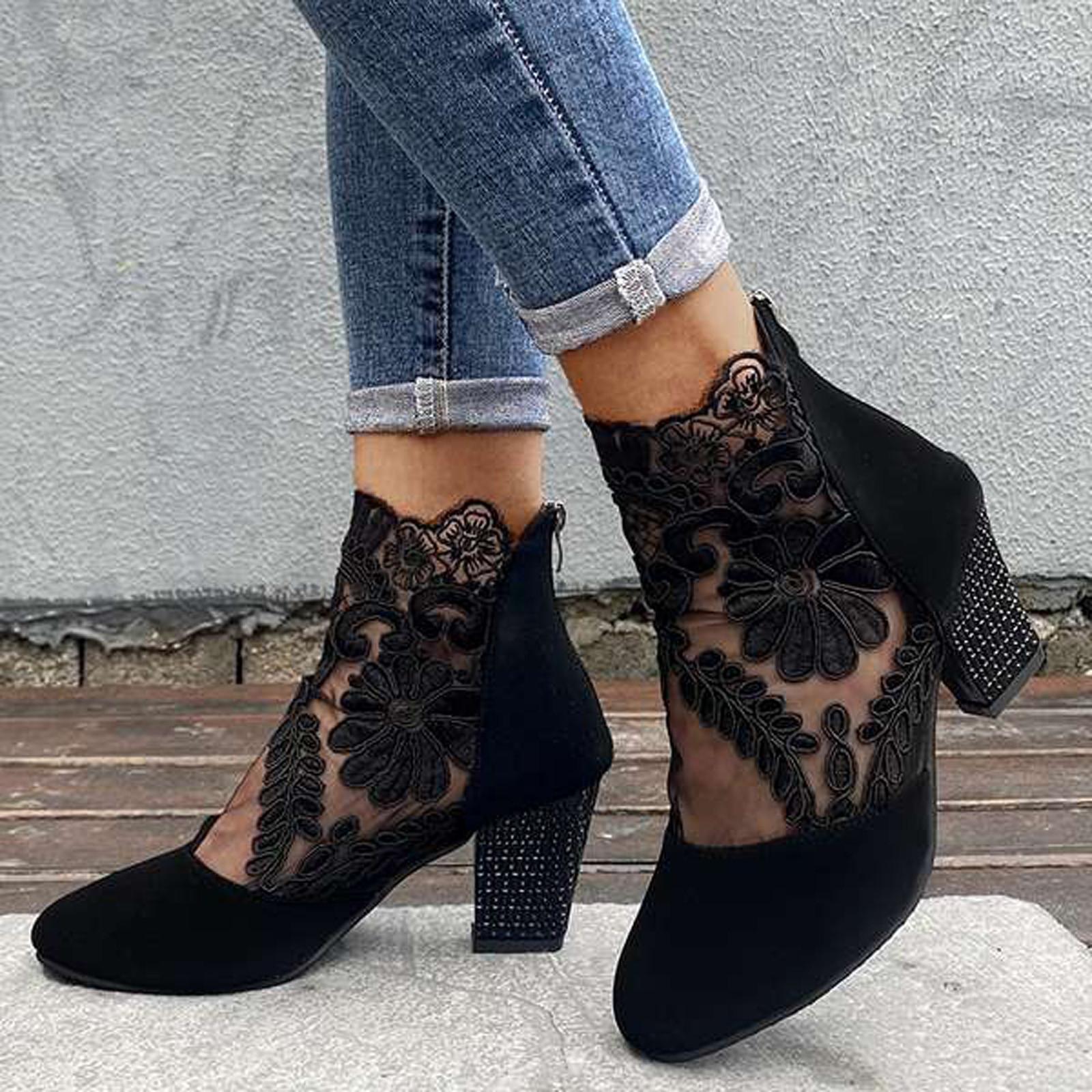 Ethnische Stil Damen Netzgarn Atmungsaktive Blumen Reißverschluss Lässige High Heel Sandalen 39 schwarz Ethnische Stil Damen Netzgarn Atmungsaktive Blumen Reißverschluss Lässige High Heel Sandalen 39 schwarz von Joom DACH